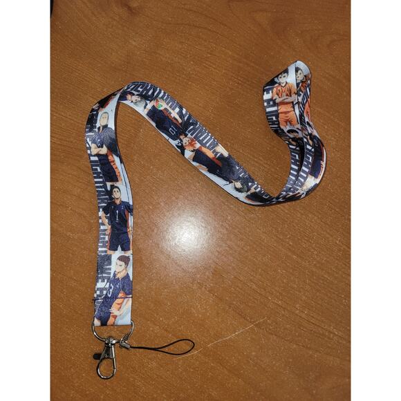 Best Japanese Anime Series Haikyuu Characters Cell phone Holder Blue Lanyard - Picture 1 of 6